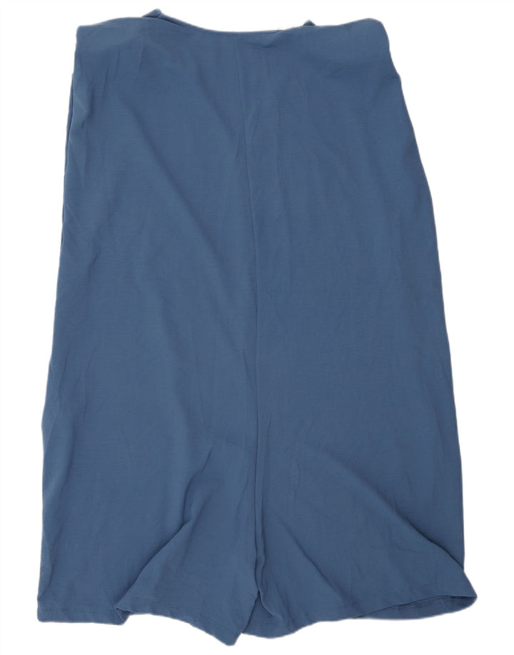 Zara Dame Ærmeløs Playsuit UK 16 Large Blue Polyester