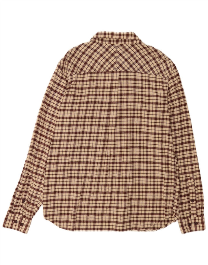 Columbia Active Flannel-skjorte til mænd XL Beige ternet bomuld