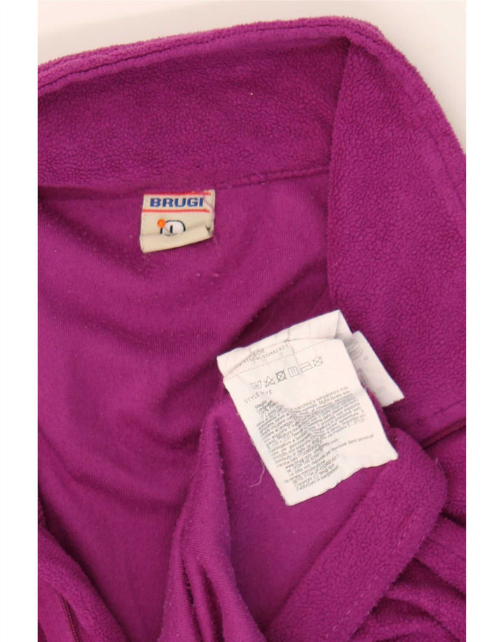 Brugi Dame Fleece Jumper med lynlås DK 16 Stor lilla polyester