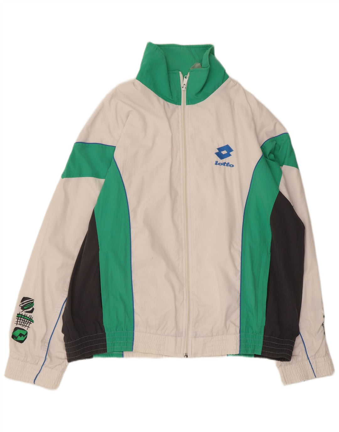 Lotto Herre grafisk træningsdragt Topjakke XL Hvid Colourblock