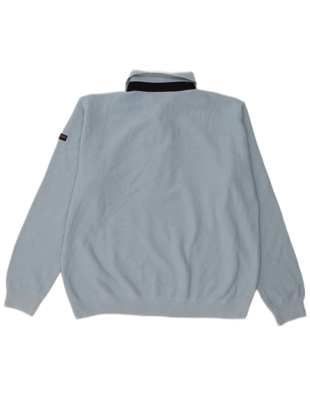 Green Coast Herre Polo Neck Jumper Sweater IT 50 Medium Blue