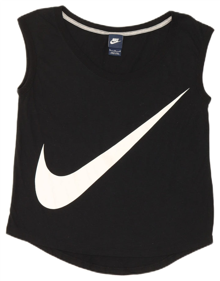 Nike Herre Grafisk Vest Top UK 12 Medium Sort