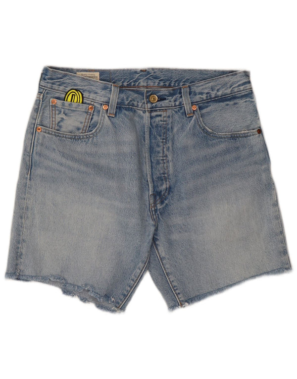 Levi's Herre 501 denimshorts W32 mellemblå bomuld
