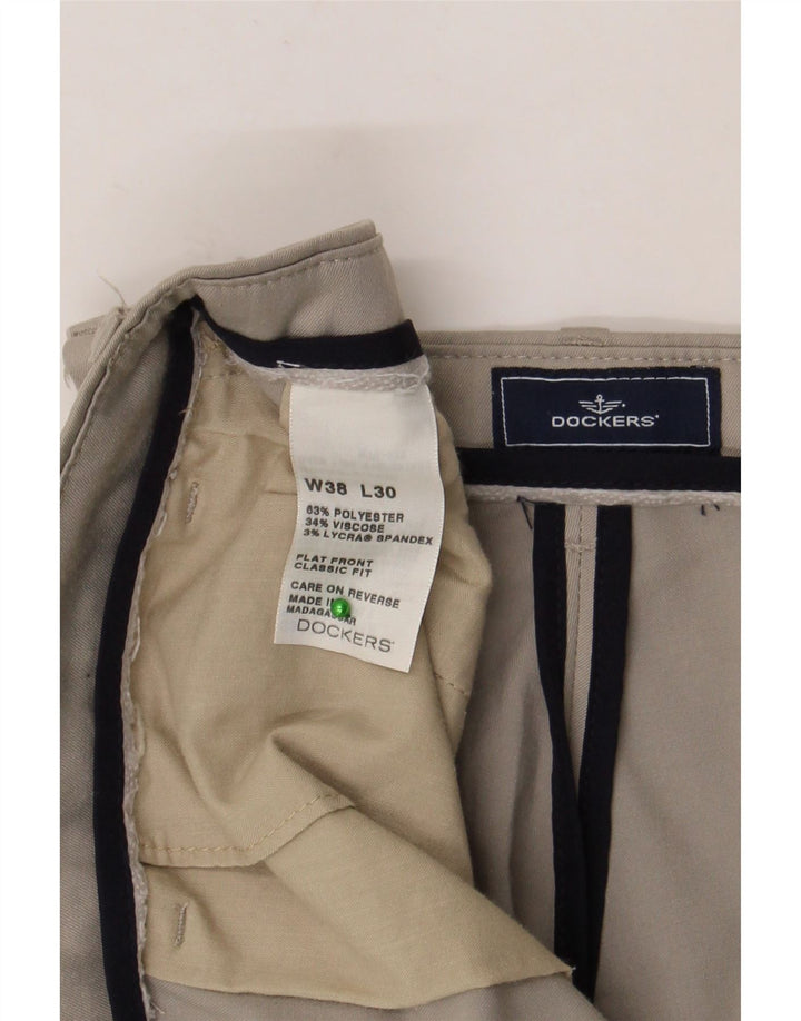 Dockers Herre Classic Fit Suit Bukser W38 L30 Grå Polyester