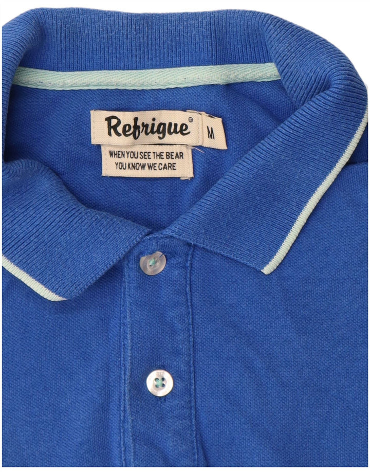REFRIGUE Poloshirt til mænd Medium Blå Bomuld