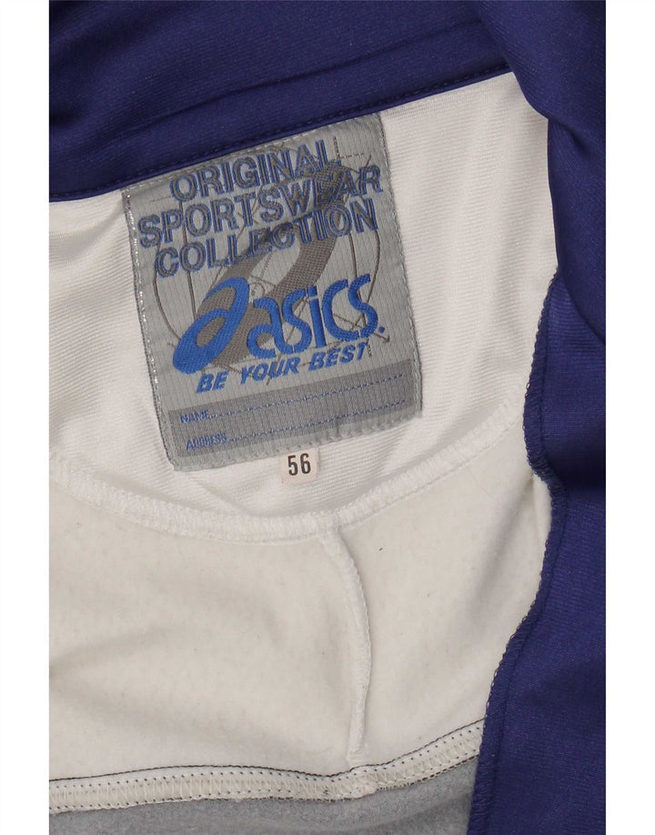 Asics Herre grafisk træningsdragt Topjakke IT 56 XL Navy Blue Colourblock
