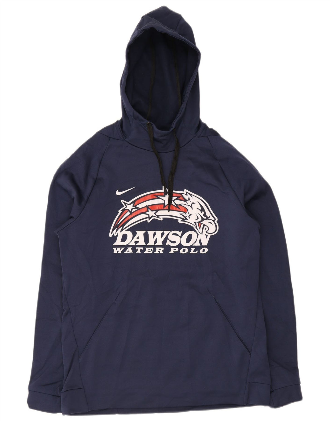 Nike Mens Dawson Graphic Hoodie Jumper Large Navy Blue Polyester