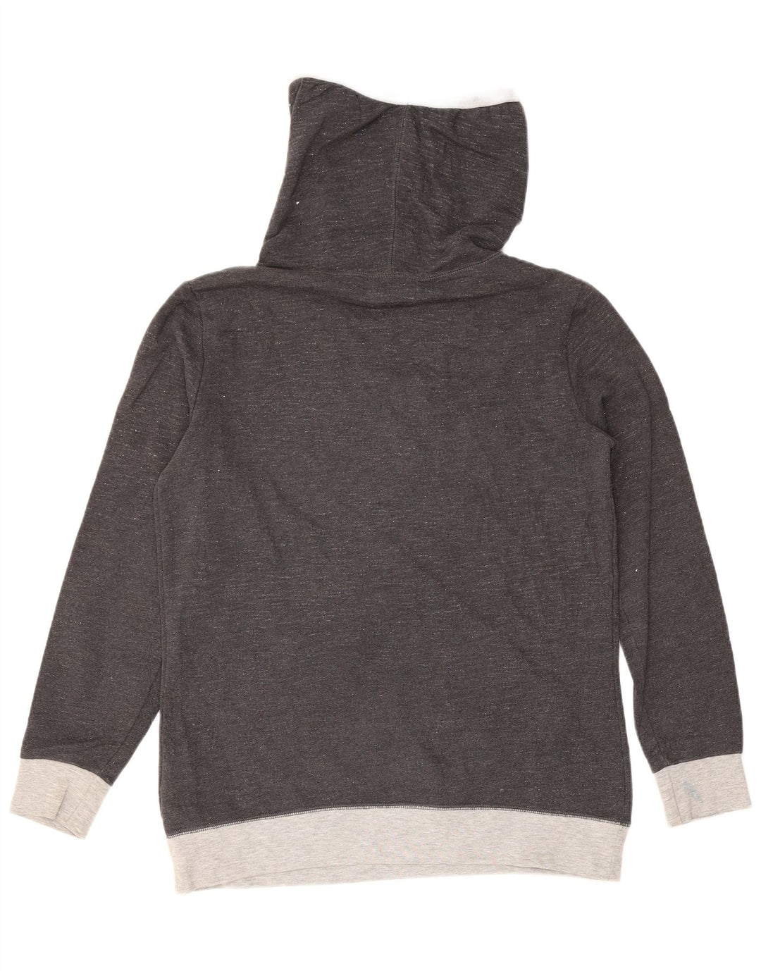 Converse Graphic Sweatshirt Jumper UK 10 Small Grey Colourblock