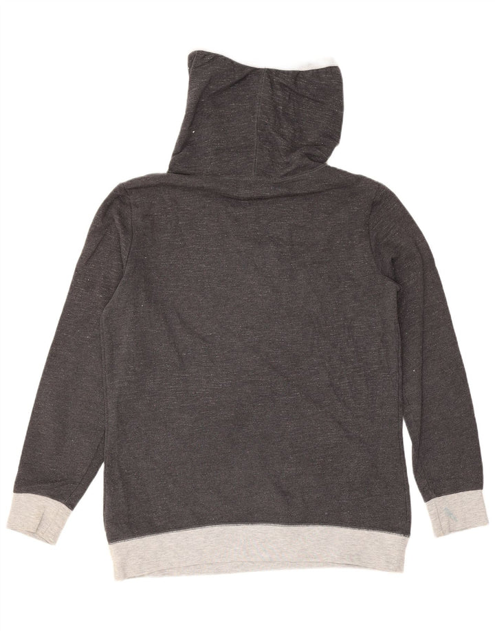 Converse Graphic Sweatshirt Jumper UK 10 Small Grey Colourblock