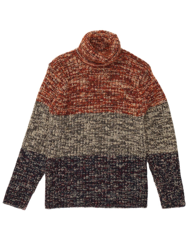 Moto Herre rullehals sweater Medium Multicolored Colourblock