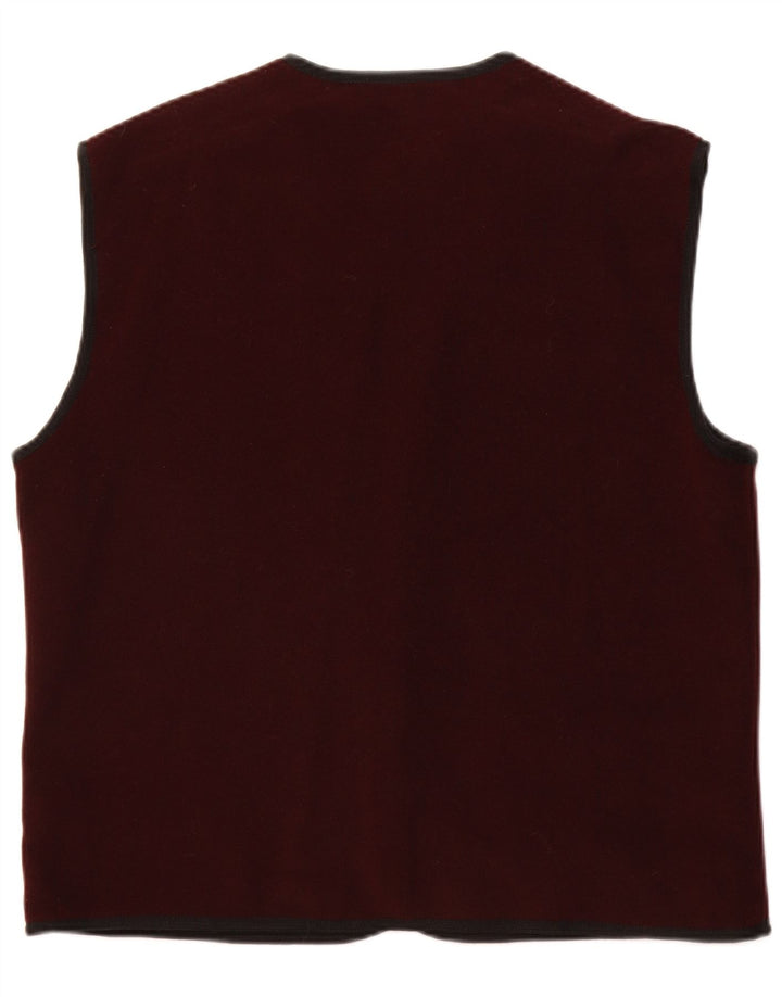 Globe Trotter Herre Gilet UK 40 Large Burgundy Acryl