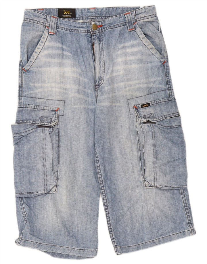 Lee Boys Stanton Cargo Shorts 13-14 år W30 Blue Cotton