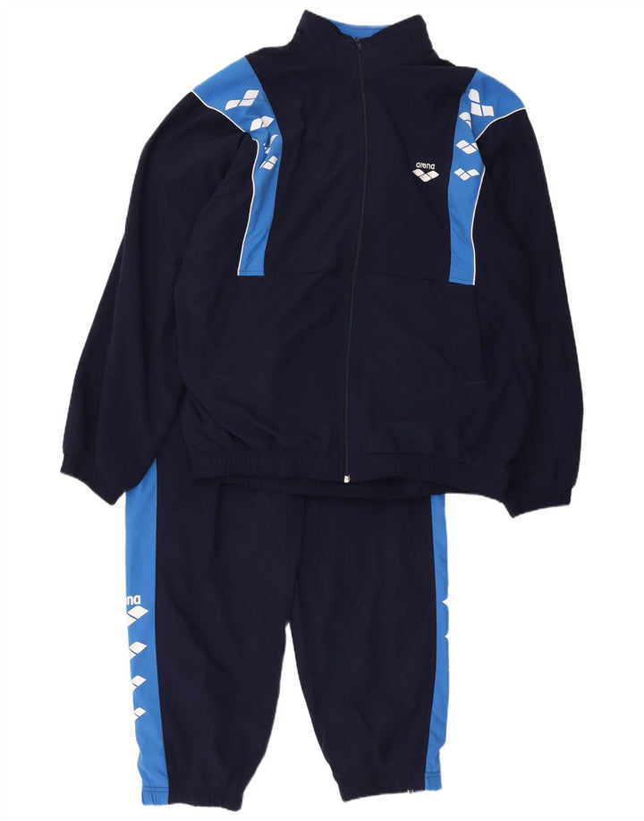 Arena Herre grafisk hel træningsdragt XL Marineblå Colourblock Polyester
