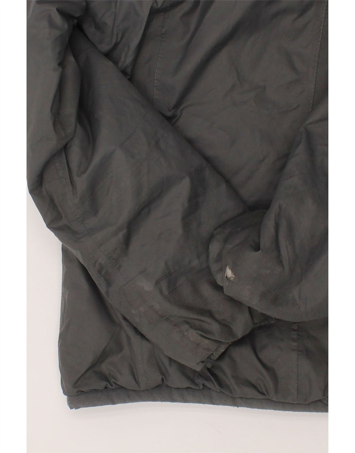 K-WAY Girls Hooded Windbreaker Jacket 11-12 Years Grey Polyamide Vintage K-Way and Second-Hand K-Way from Messina Hembry 