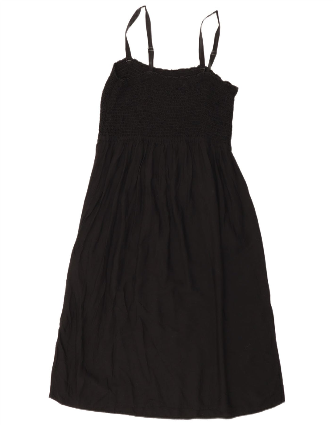 Marks & Spencer Dame Slip Dress UK 16 Large Black Viscose