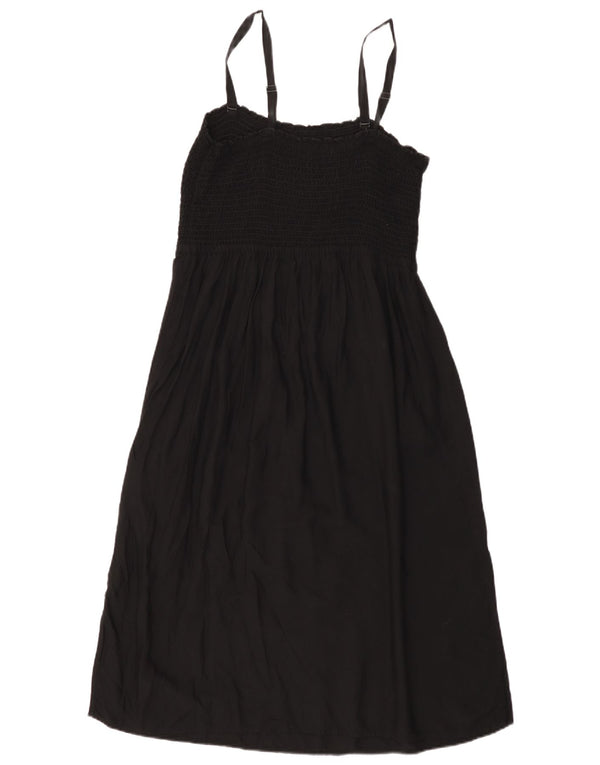 Marks & Spencer Dame Slip Dress UK 16 Large Black Viscose