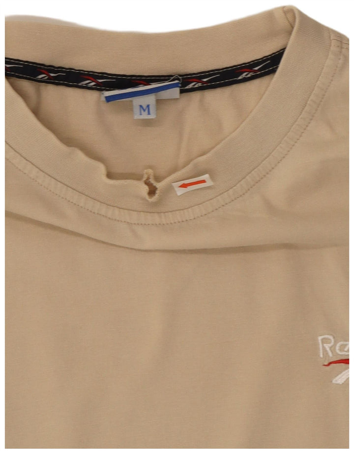 Reebok Herre T-Shirt Top Medium Beige Bomuld