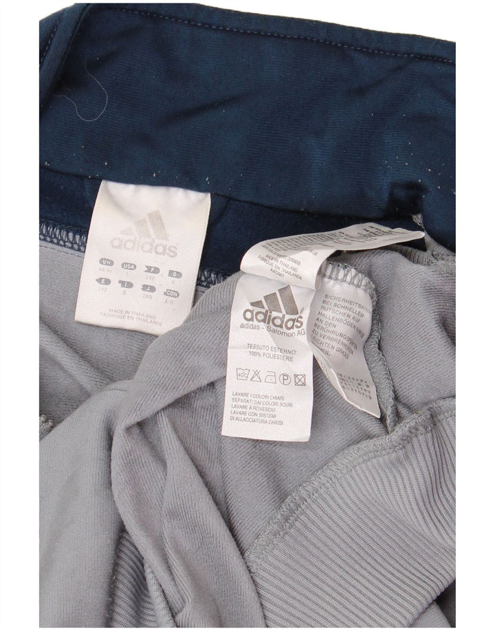 Adidas Træningsdragt til mænd Top jakke UK 44/46 Large Grå Colourblock Polyester
