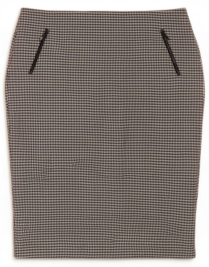 Marks & Spencer Pencil Nederdel til kvinder UK 16 Large W34 Black Houndstooth