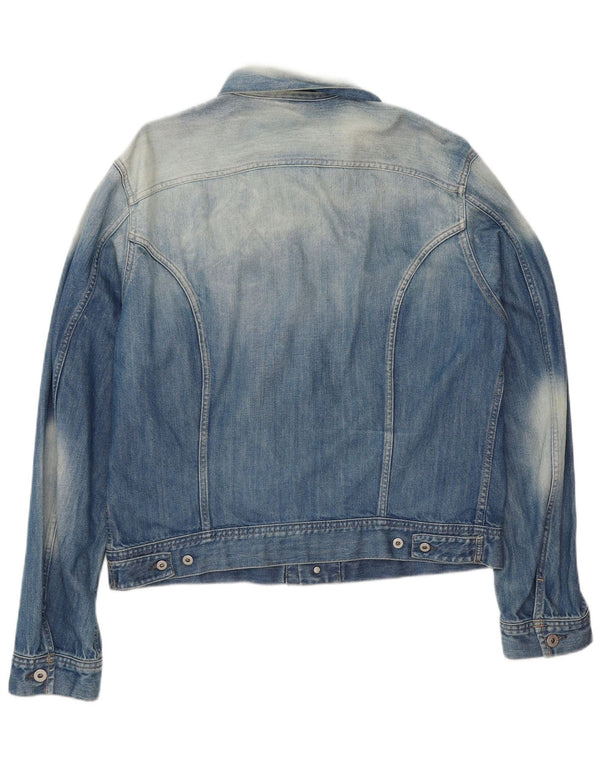 Diesel Herre denimjakke UK 42 XL Blå Bomuld