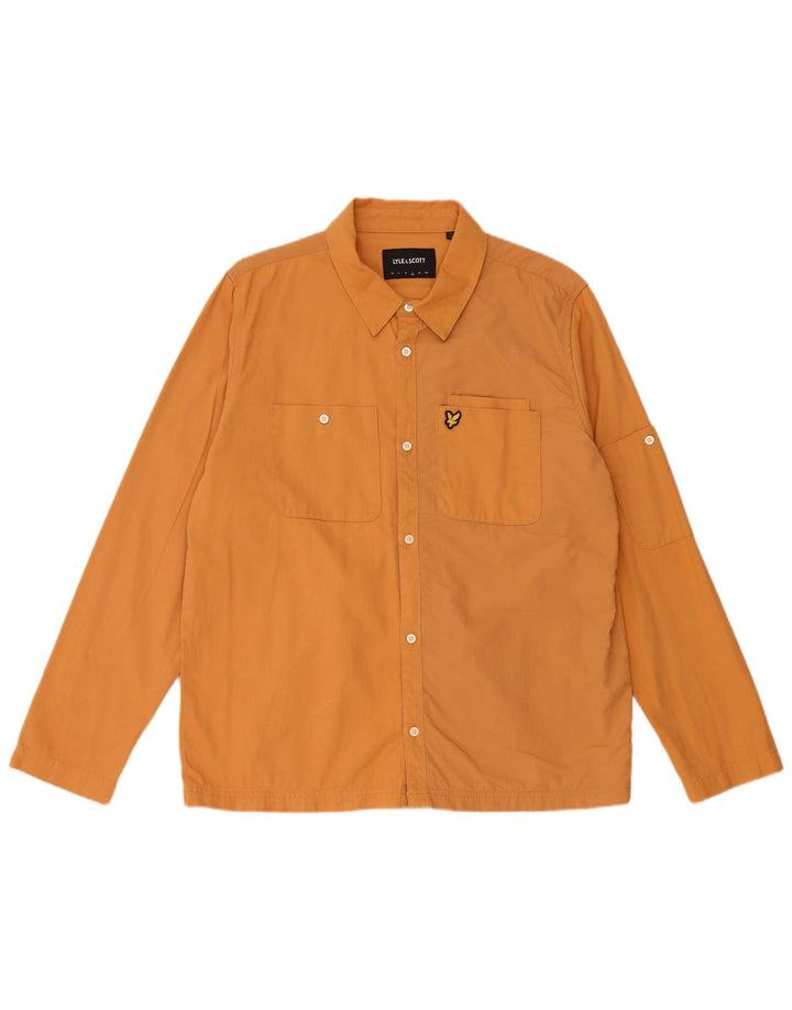 LYLE & SCOTT Herreskjorte Stor Orange Bomuld