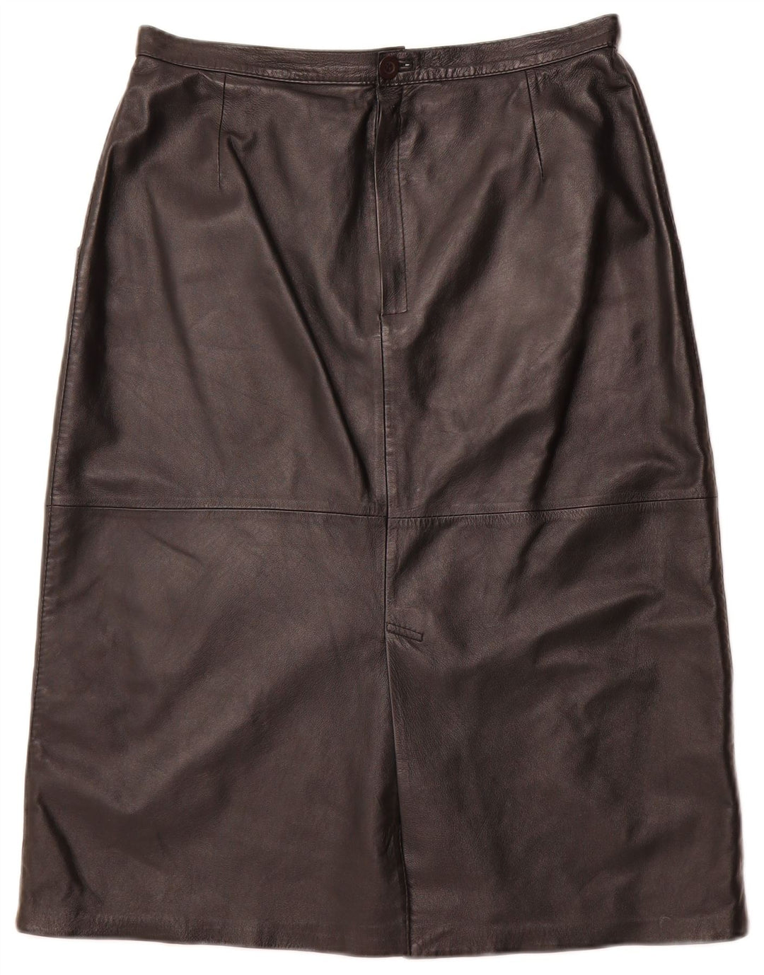 VINTAGE Lædernederdel til kvinder IT 44 Medium W32 Sort