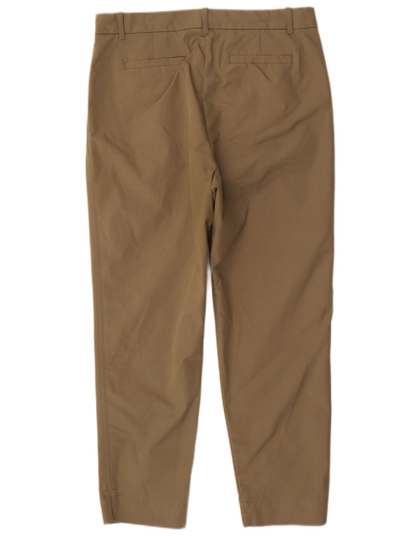 Marks & Spencer Dame Slim Chino Bukser UK 16 Large W32 L28 Khaki Bomuld
