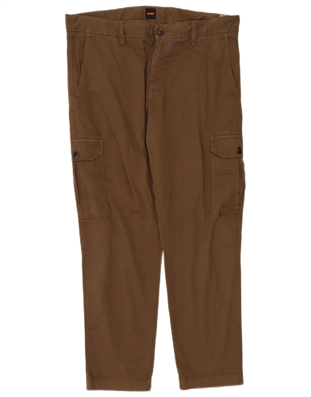Hugo Boss Herre Slim Cargo Bukser W36 L29 Khaki Bomuld