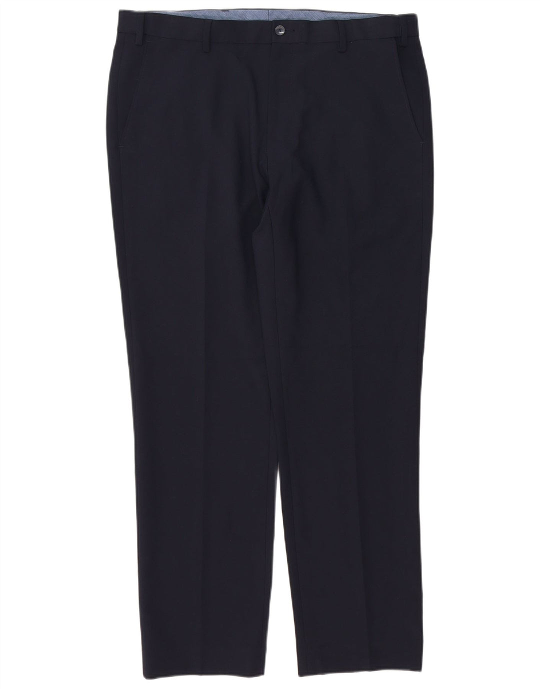 Marks & Spencer Herre Regular Fit Chinobukser W36 L31 Marineblå polyester