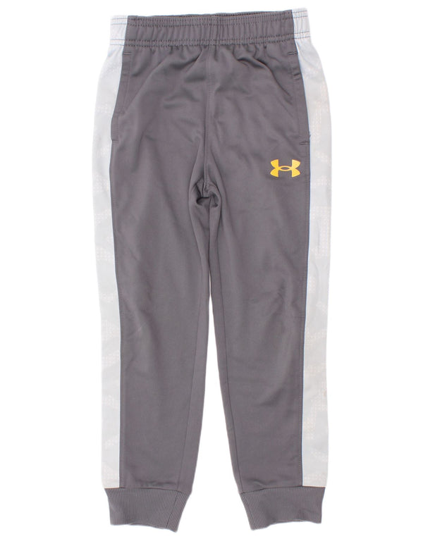Under Armour Boys træningsdragt Bukser Joggers 4-5 år Grå Colourblock