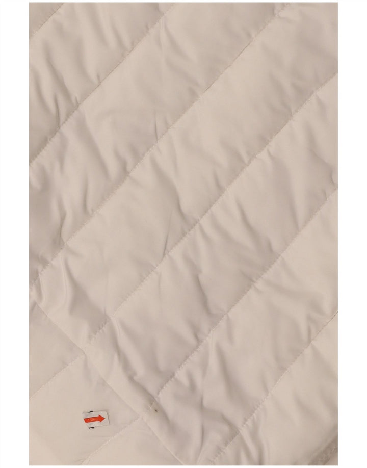 SUPERDRY Polstret hættejakke til kvinder UK 14 Medium White Polyester