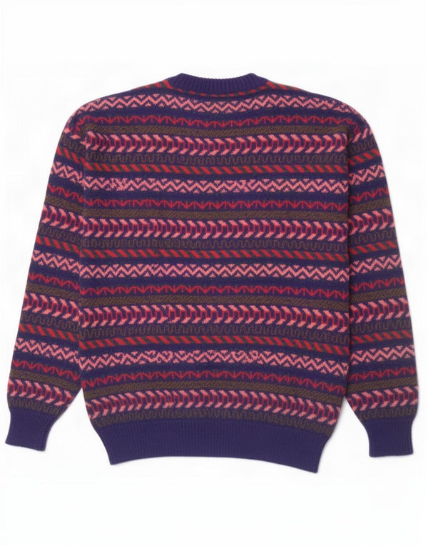 Conte of Florence Mens Crew Neck Jumper Sweater Medium Multicoloured