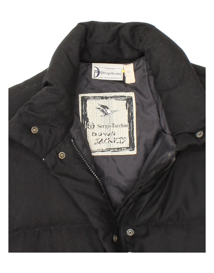 SERGIO TACCHINI Womens Padded Jacket IT 44 Medium Black Polyamide Vintage Sergio Tacchini and Second-Hand Sergio Tacchini from Messina Hembry 