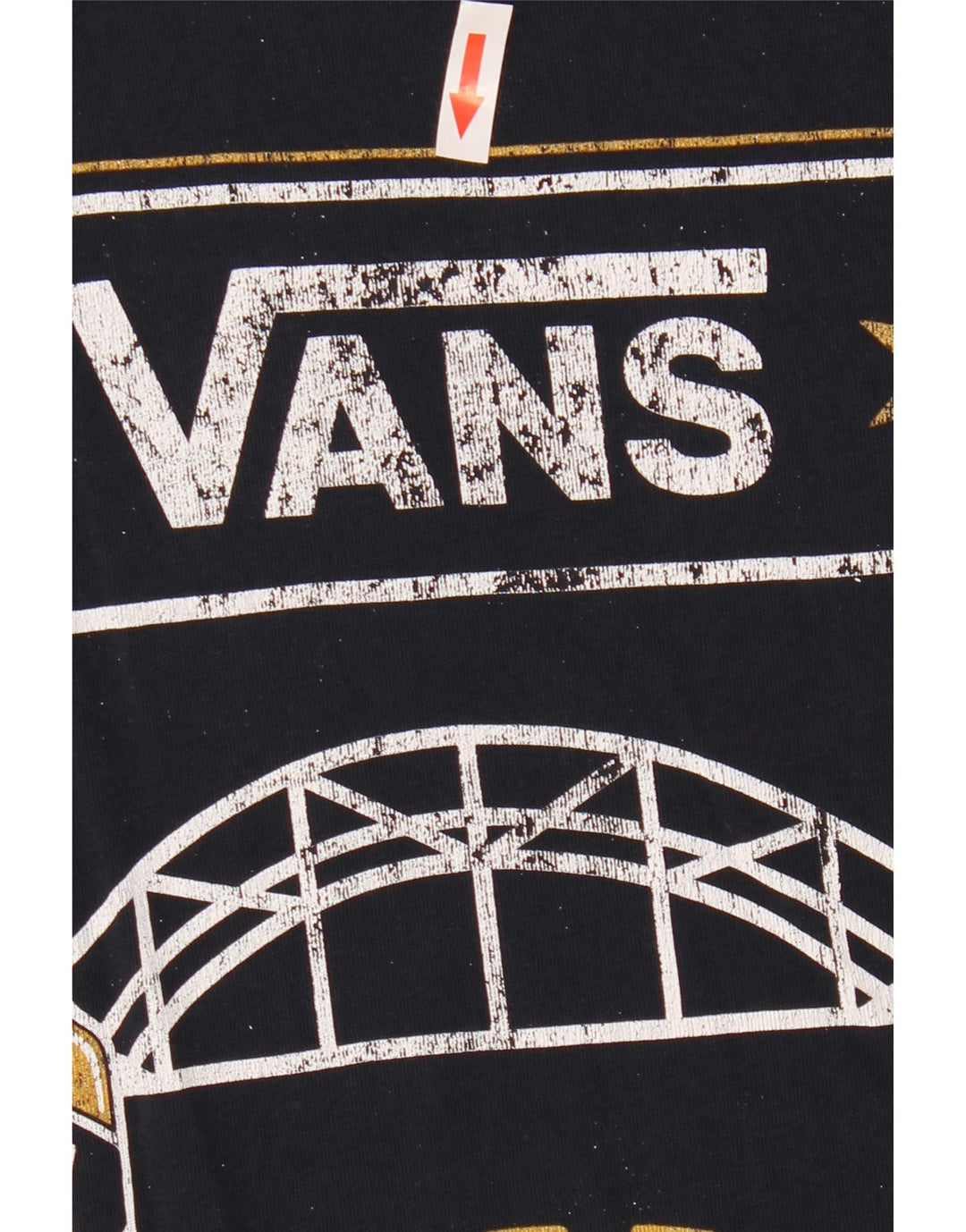 Vans Herre grafisk T-shirt Top Medium Marineblå Bomuld