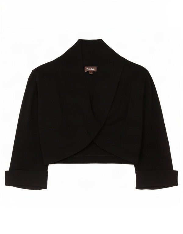 Phase Eight Womens Bolero Jumper UK 16 Large Black Viscose