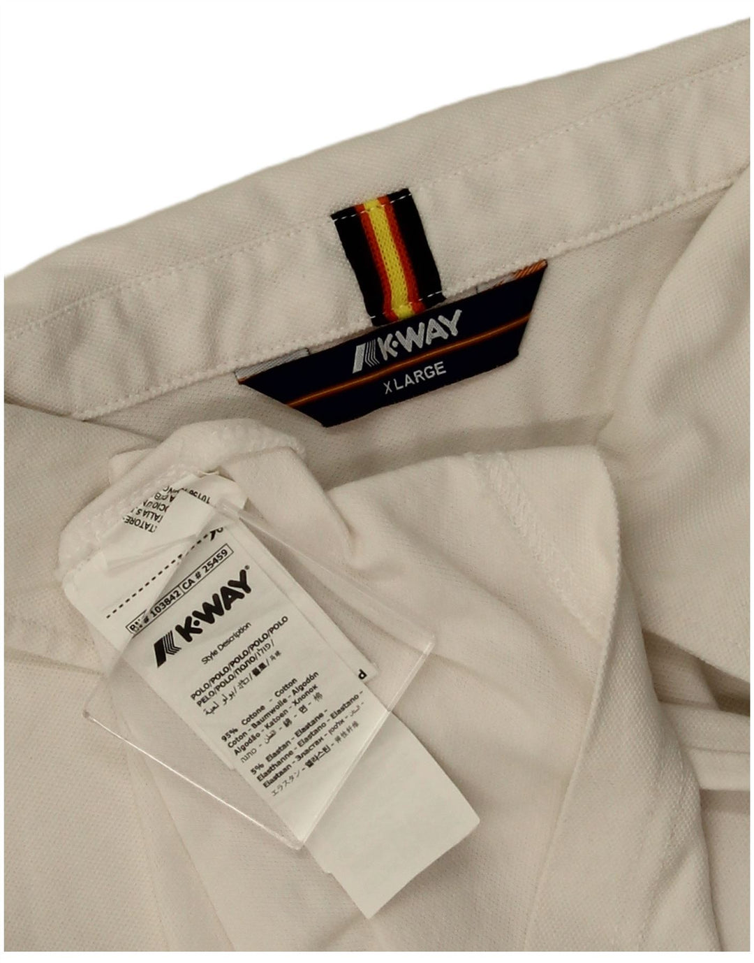 K-WAY Herre poloshirt XL Hvid Bomuld