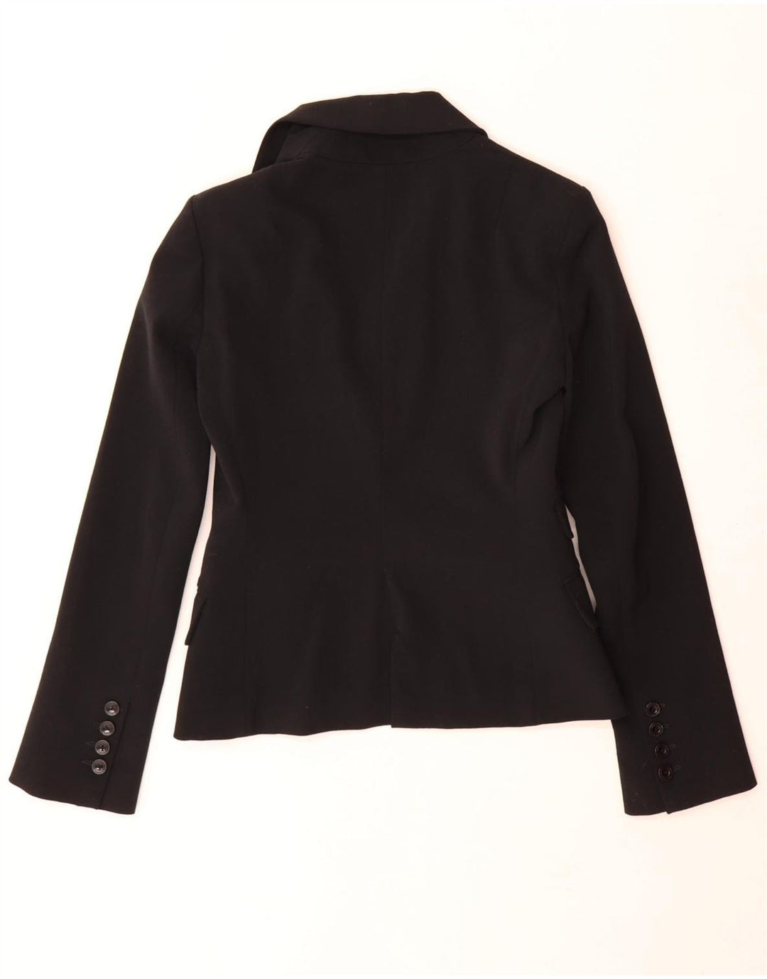Patrizia Pepe Dame 1 Knap Blazer Jakke IT 40 Lille Sort Uld