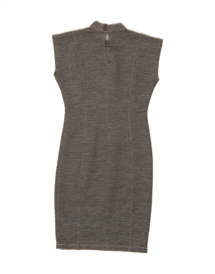 GB.PEDRINI Womens Sleeveless Sheath Dress IT 42 Medium Grey Pinstripe Vintage GB.PEDRINI and Second-Hand GB.PEDRINI from Messina Hembry 