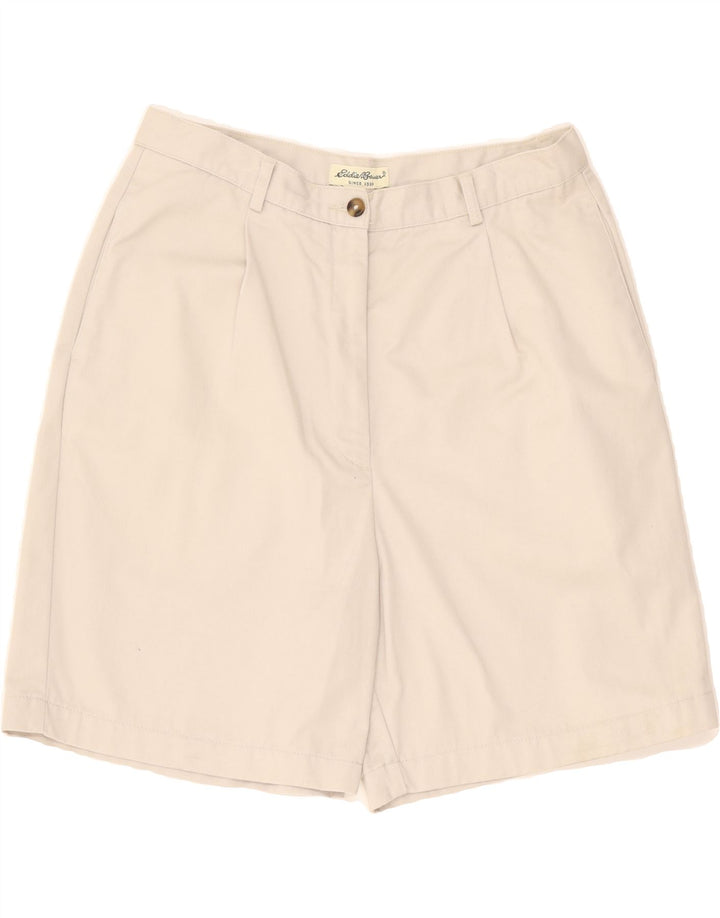 EDDIE BAUER Womens Chino Shorts US 12 Large W30 Grey Cotton Vintage Eddie Bauer and Second-Hand Eddie Bauer from Messina Hembry 