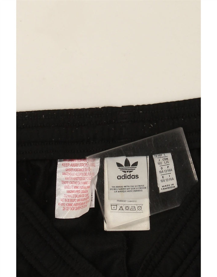 Adidas Drenge Træningsdragt Bukser Joggers 13-14 År Sort Polyester