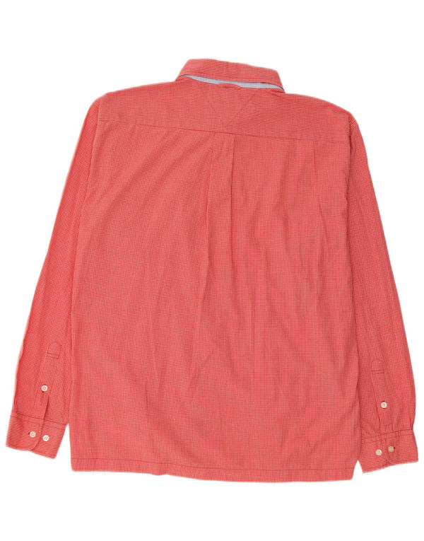 Tommy Hilfiger Herreskjorte XL Rød Gingham Bomuld