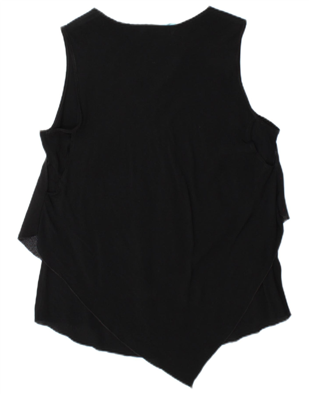 DESIGUAL Dame ærmeløs bluse Top UK 14 Large Black Floral