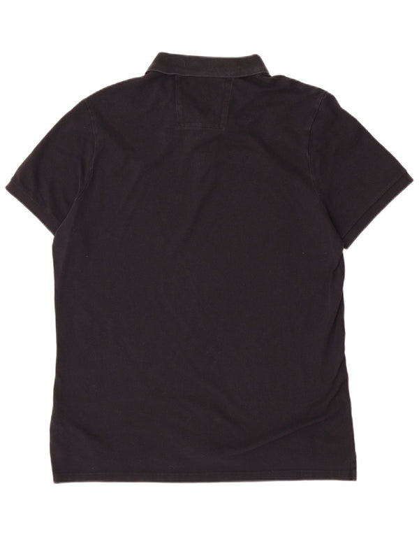 Calvin Klein Jeans Polo Shirt til mænd 2XL sort bomuld