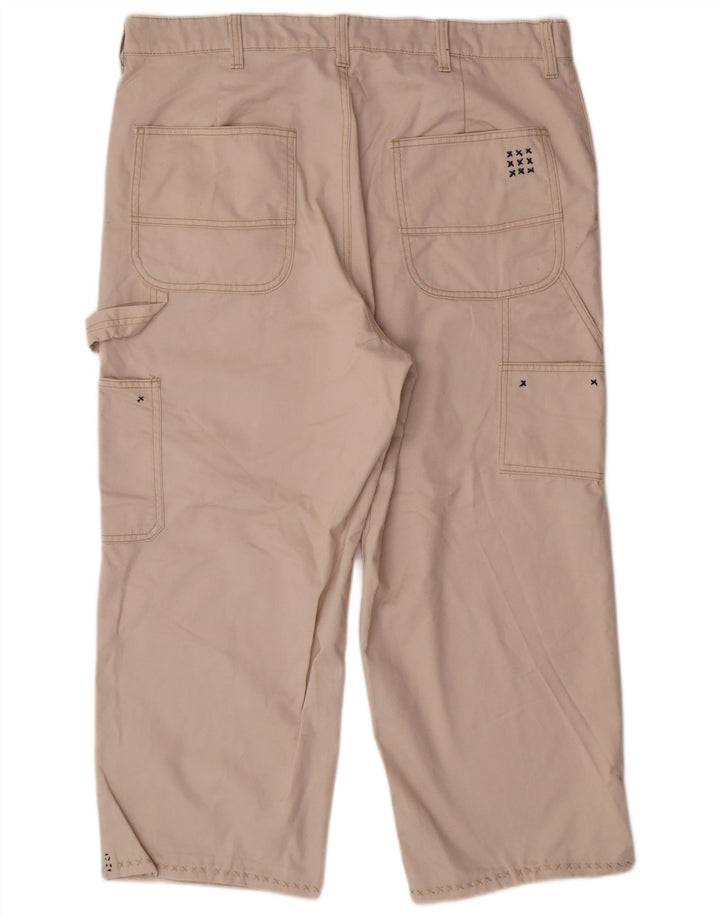JACK & JONES Herre Cargo Cropped Bukser W36 L23 Beige Polyester