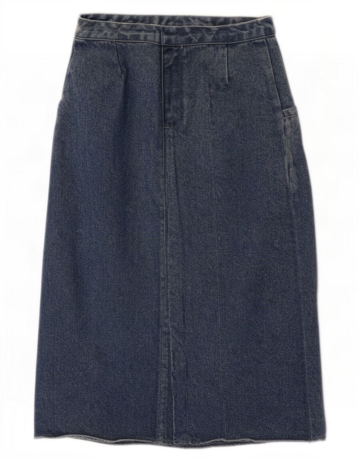 POP 84 Dame højtaljet denimnederdel W30 Medium Blue
