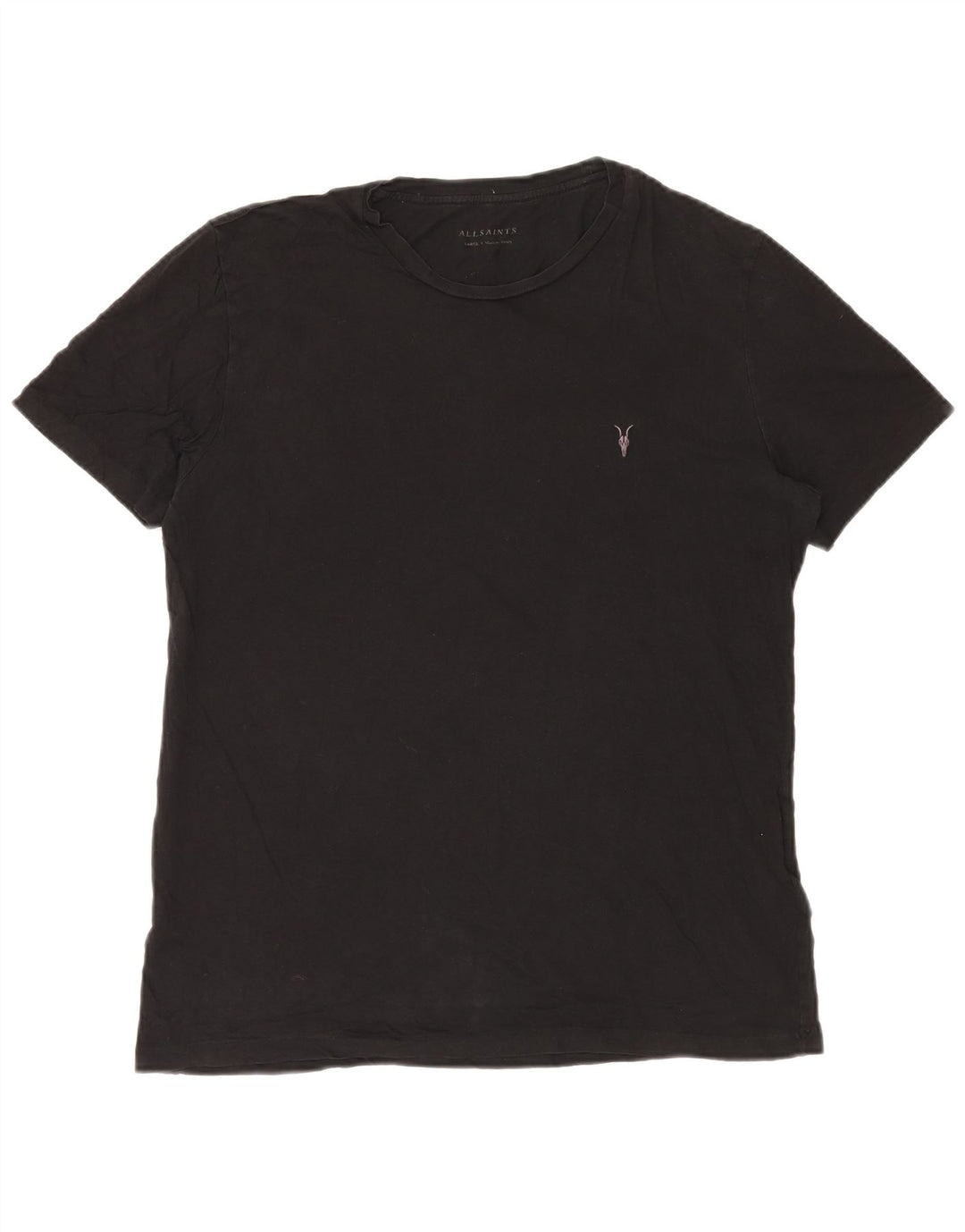 All Saints Herre T-Shirt Top Stor Sort Bomuld