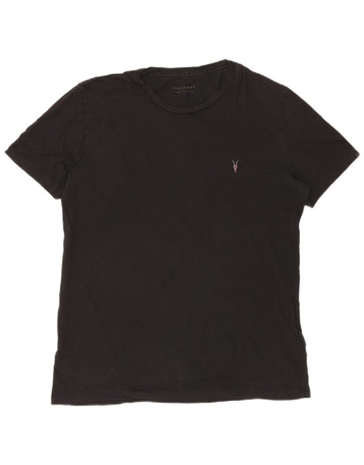 All Saints Herre T-Shirt Top Stor Sort Bomuld