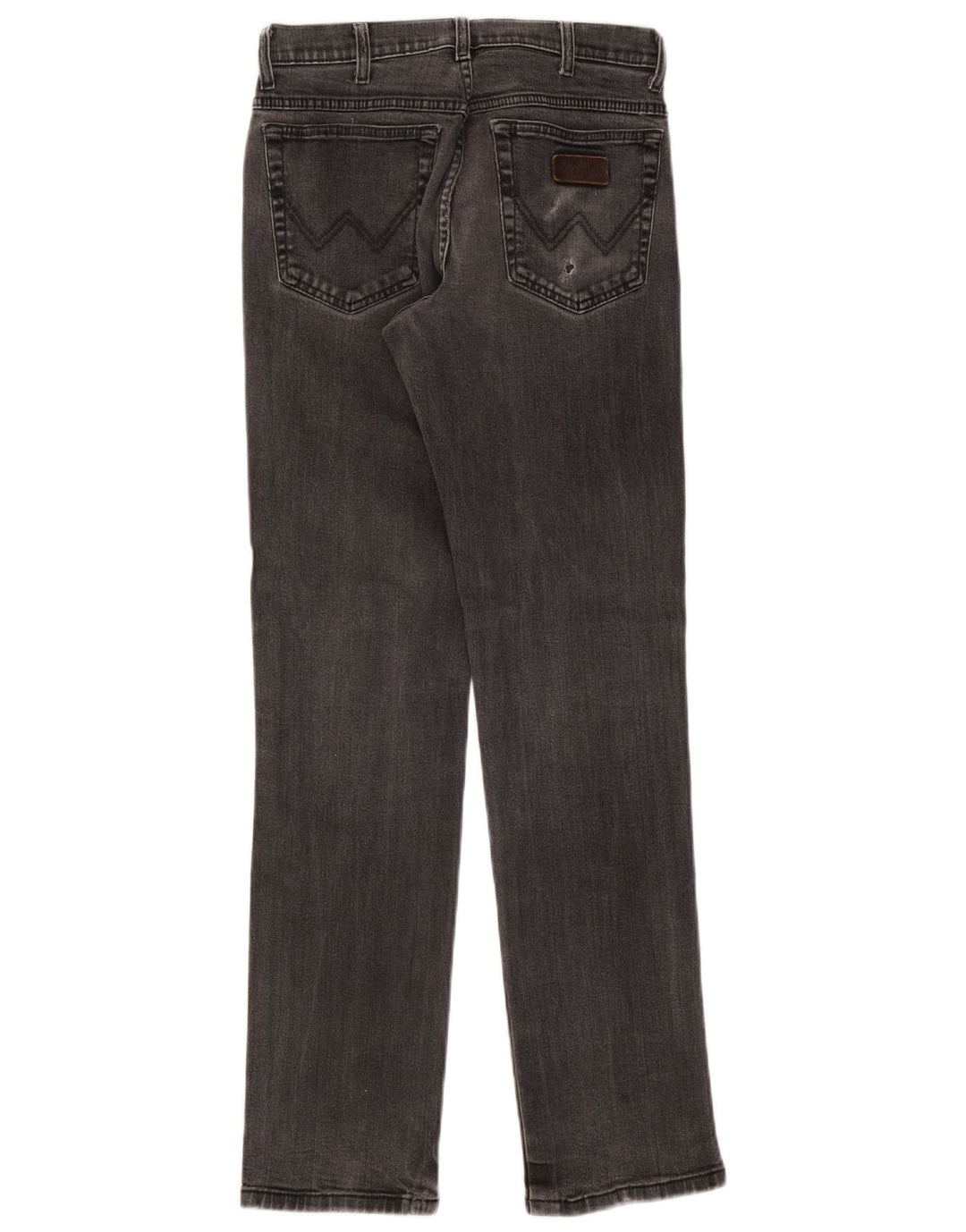 Wrangler Herre Texas Stretch Straight Jeans W33 L34 Grå Bomuld