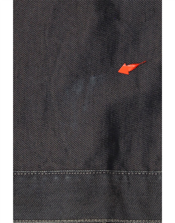 TED BAKER Dame Crop denimjakke Størrelse 2 Lille Grå Bomuld