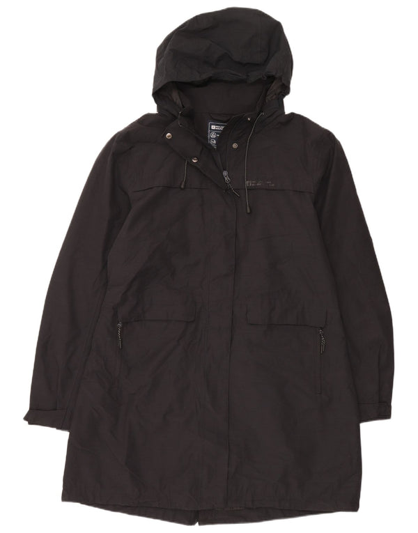 Mountain Warehouse Dame Hooded Parka Jacket UK 18 XL Sort Bomuld